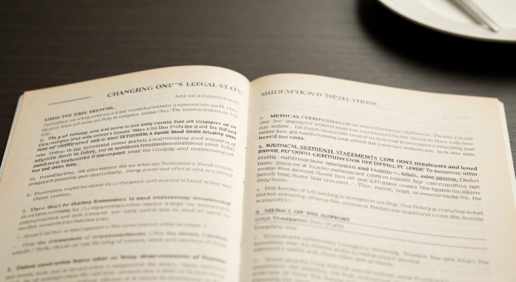 Changer son état civil : le rôle des attestations médicales et de proches sans aucun texte