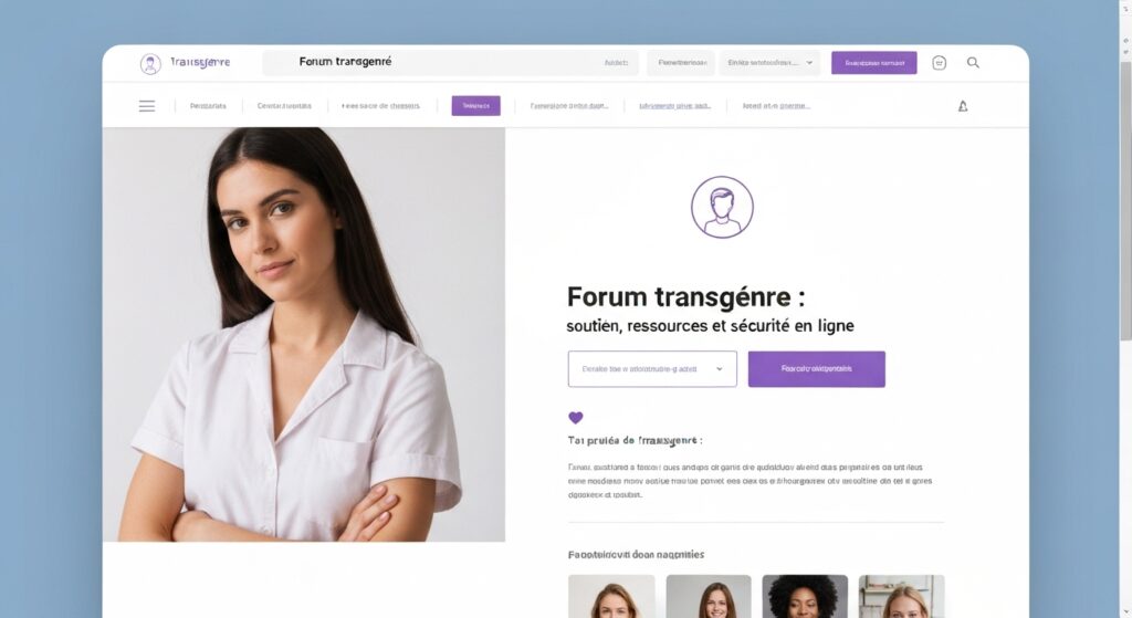 Forum transgenre : soutien, ressources et sécurité en ligne sans aucun texte