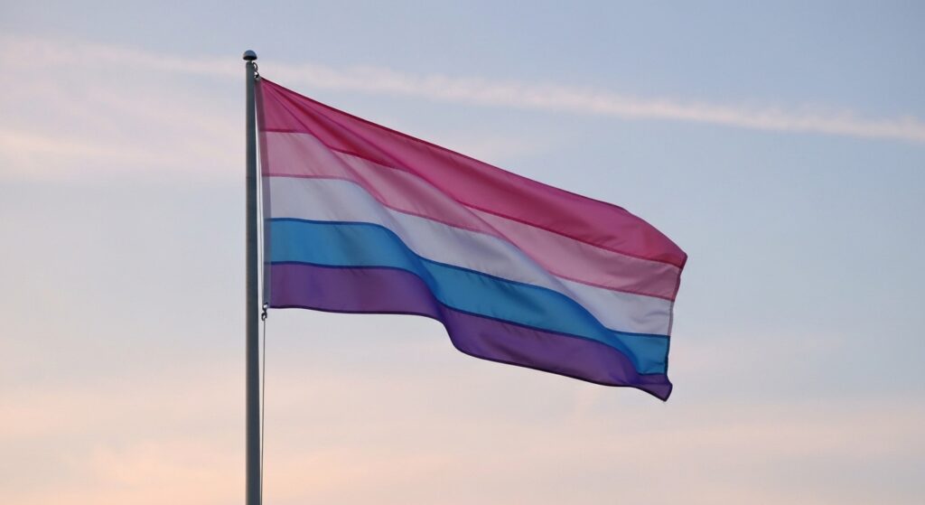 Le drapeau transgenre : histoire, signification et usages sans aucun texte