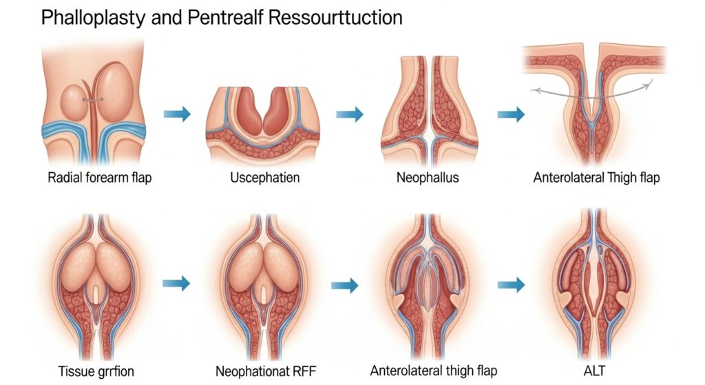 Phalloplastie et reconstruction pénienne : guide complet sans aucun texte