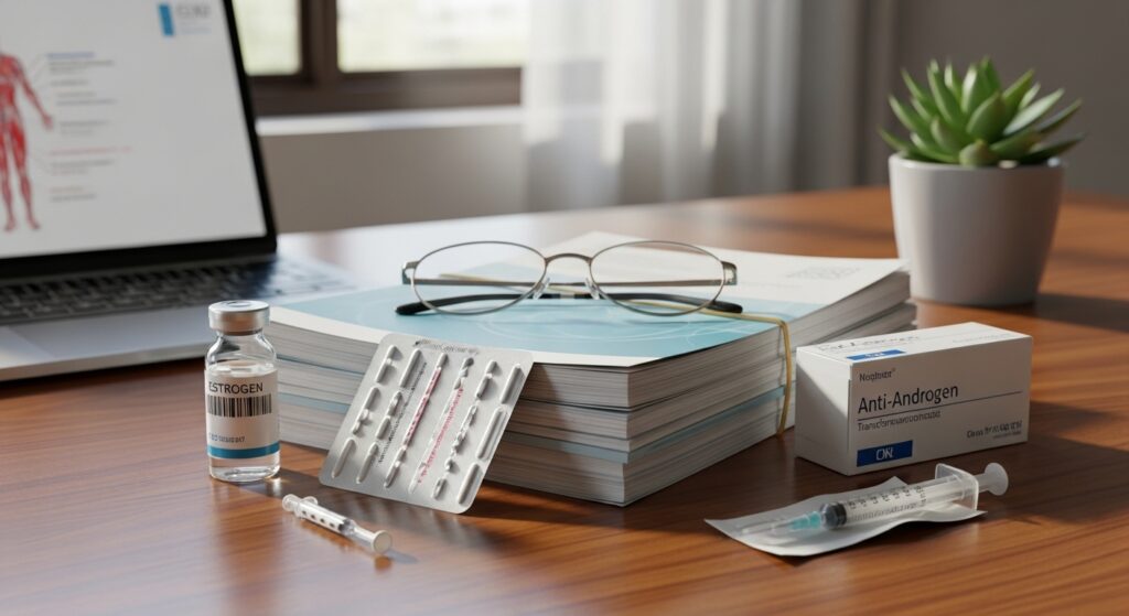 Guide pratique du traitement hormonal transgenre homme à femme sans aucun texte