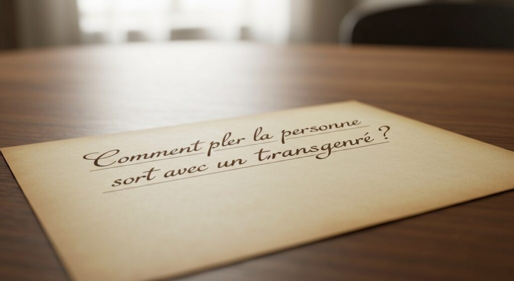 Comment appeler la personne qui sort avec un transgenre sans aucun texte