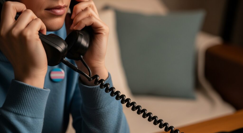 Lignes d'écoute et associations transgenres : aide par téléphone sans aucun texte