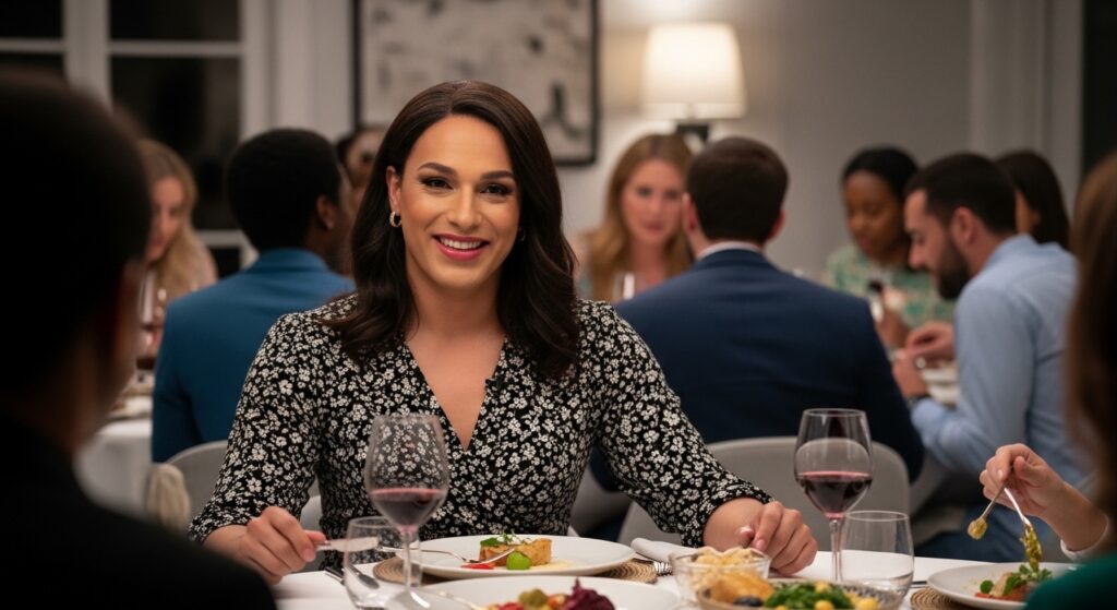 Britanie à un dîner presque parfait : visibilité transgenre sur W9 sans aucun texte