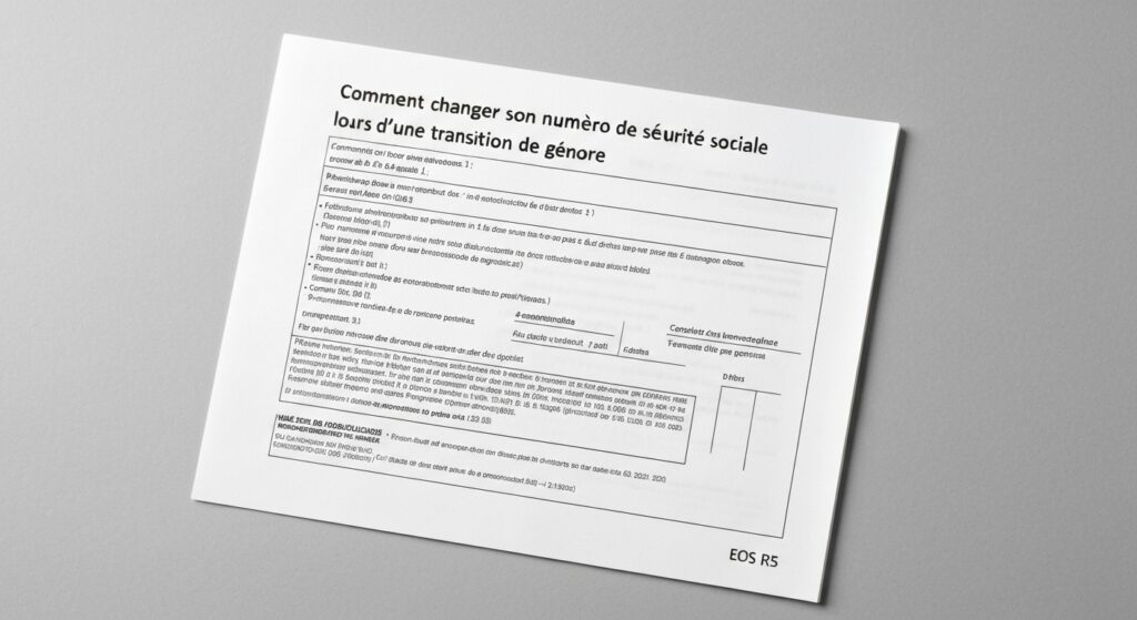 Comment changer son numéro de sécurité sociale lors d'une transition de genre sans aucun texte