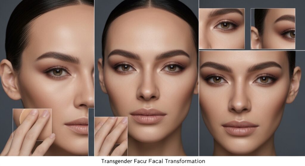 Maquillage pour transgenre : guide complet pour féminisation du visage sans aucun texte