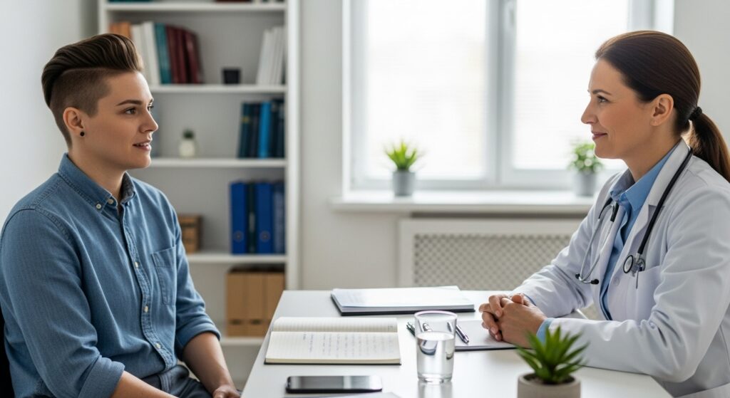 Premier rendez-vous avec un endocrinologue transgenre : que prévoir sans aucun texte