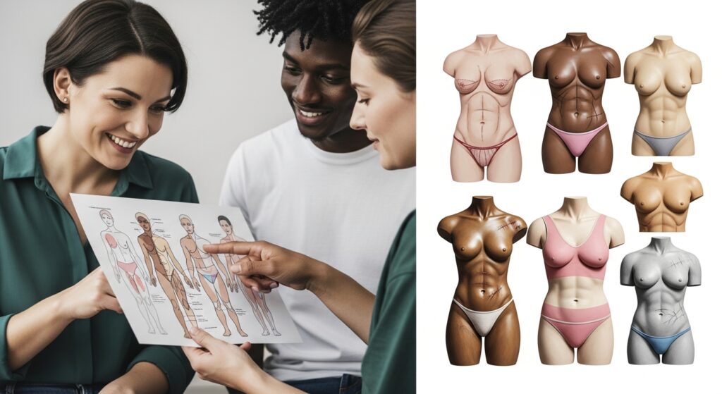 Comprendre la partie intime chez les personnes transgenres sans aucun texte