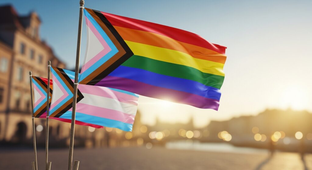 Le drapeau arc-en-ciel : histoire, signification et variantes sans aucun texte