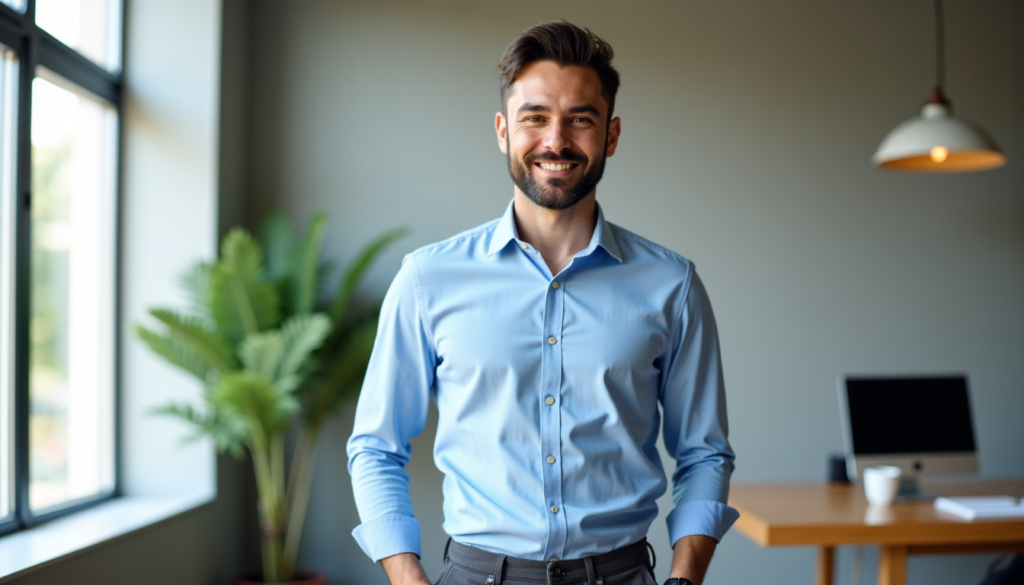 homme dans un bureau