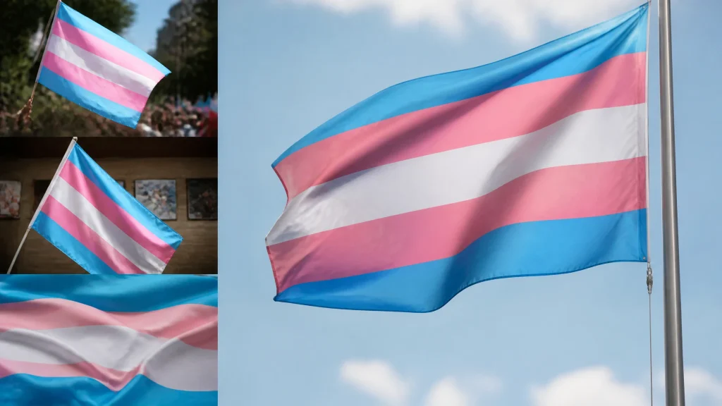 Drapeaux transgenres : histoire, couleurs et rôle dans la visibilité (sans texte)
